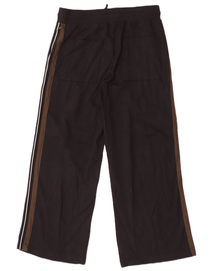 Marks & Spencer Womens Tracksuit Trousers UK 12 Medium Black Colourblock