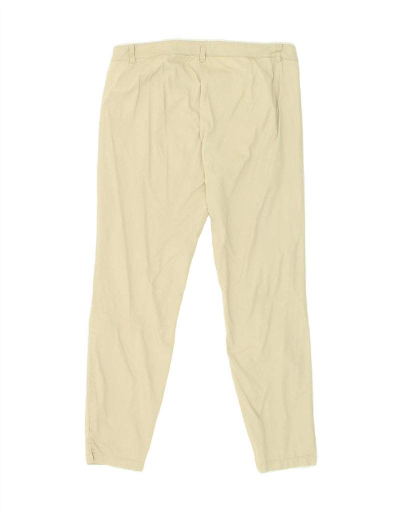 BENETTON Womens Slim Casual Trousers UK 12 Medium W32 L26 Beige Cotton | Vintage Benetton | Thrift | Second-Hand Benetton | Used Clothing | Messina Hembry 