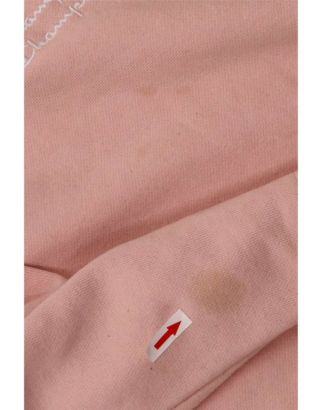 Champion Womens Oversized Sweatshirt Jumper UK 10 Small Pink Cotton