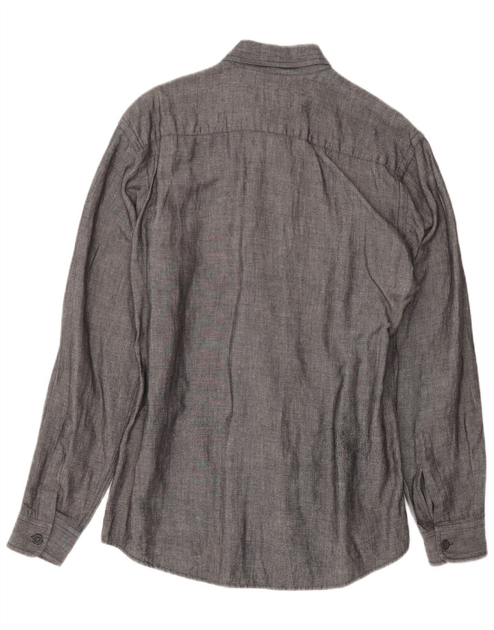 Armani Mens Shirt Medium Grey Flecked