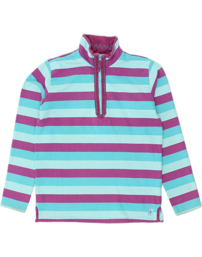 MOUNTAIN WAREHOUSE Girls 1/4 Zip Sweatshirt Jumper 12-13 Years Blue | Vintage Mountain Warehouse | Thrift | Second-Hand Mountain Warehouse | Used Clothing | Messina Hembry 