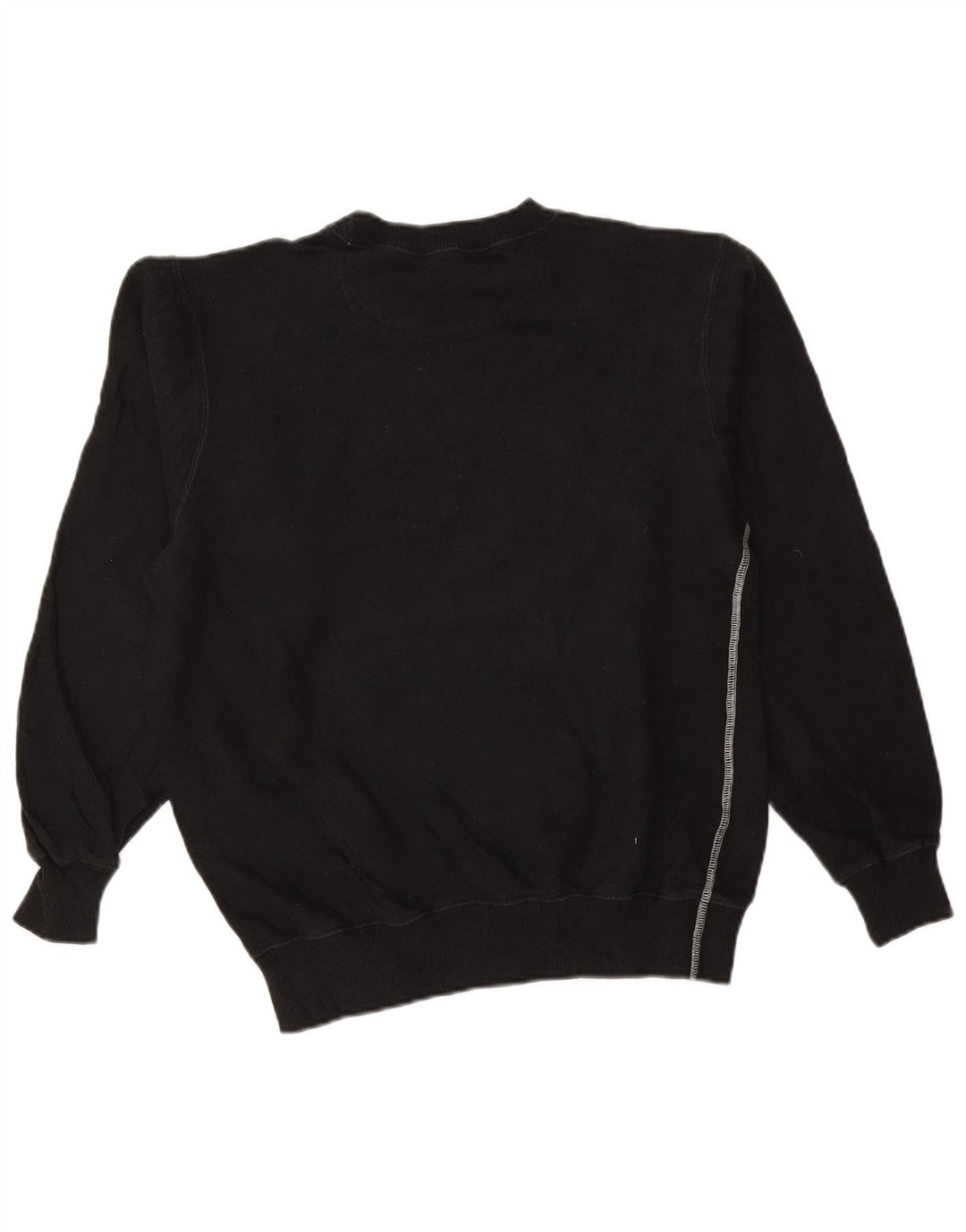 CHAMPION Womens Oversized Graphic Sweatshirt Jumper UK 10 Small Black