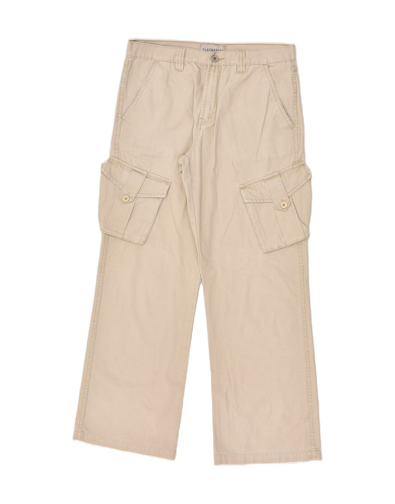 CLOCK HOUSE Mens Straight Cargo Trousers W34 L32 Beige Cotton | Vintage CLOCK HOUSE | Thrift | Second-Hand CLOCK HOUSE | Used Clothing | Messina Hembry 