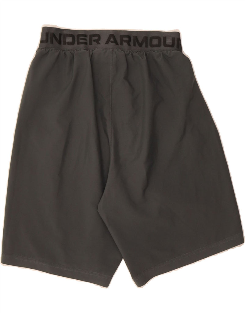UNDER ARMOUR Mens Graphic Sport Shorts Small  Grey Polyester Vintage Under Armour and Second-Hand Under Armour from Messina Hembry 