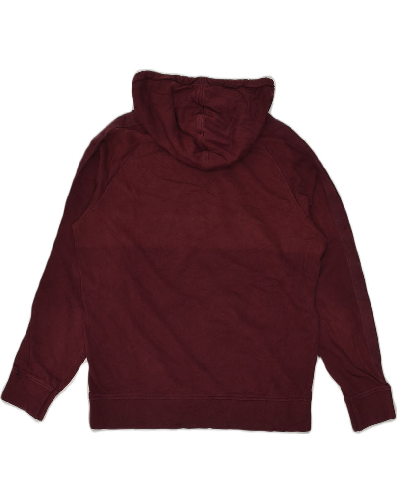 JACK & JONES Mens Graphic Hoodie Jumper Large Burgundy Cotton | Vintage Jack & Jones | Thrift | Second-Hand Jack & Jones | Used Clothing | Messina Hembry 