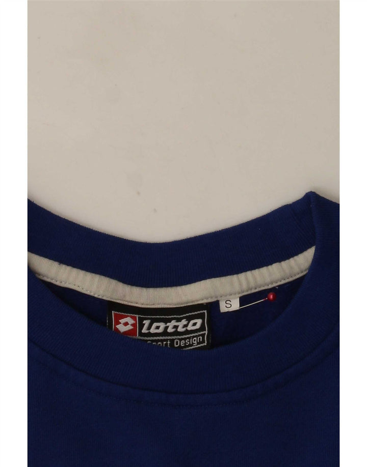 Lotto Mens Graphic Sweatshirt Jumper Small Blue
