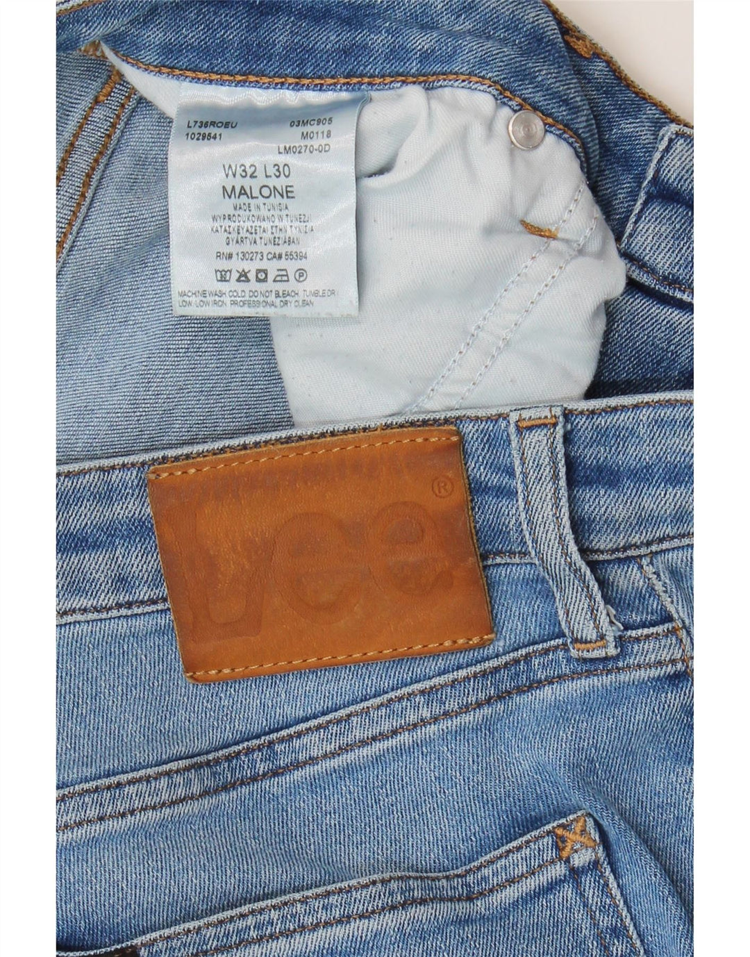 Lee Womens Malone Skinny Jeans W32 L30 Blue Cotton