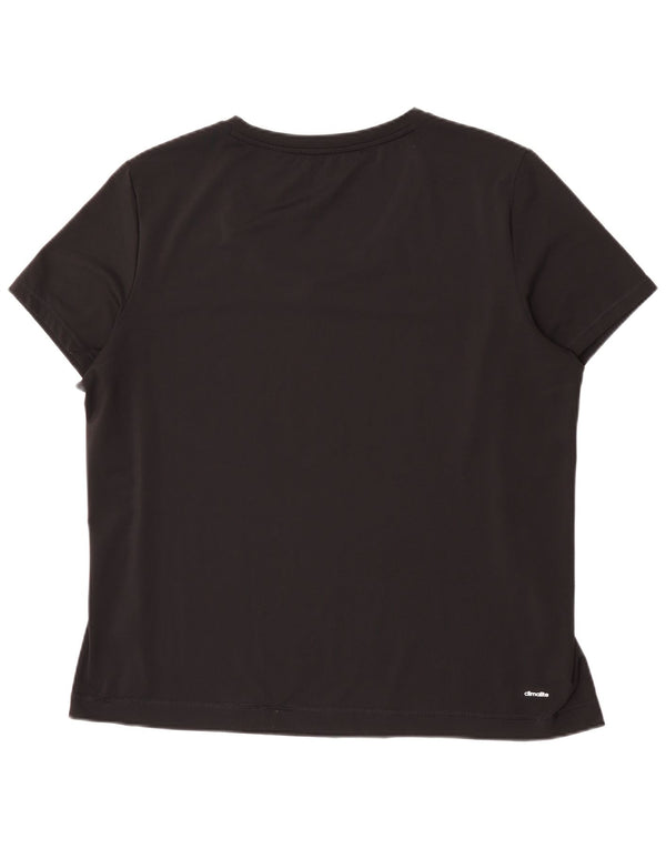 Adidas Womens Climalite T-Shirt Top UK 24/26 2XL Black