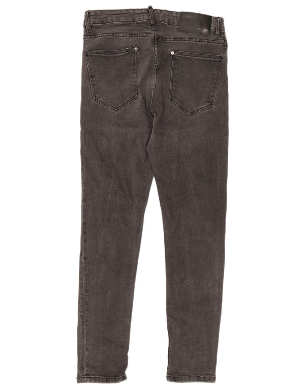 Zara Mens Skinny Jeans EU 42 Large W32 L28 Grey Cotton