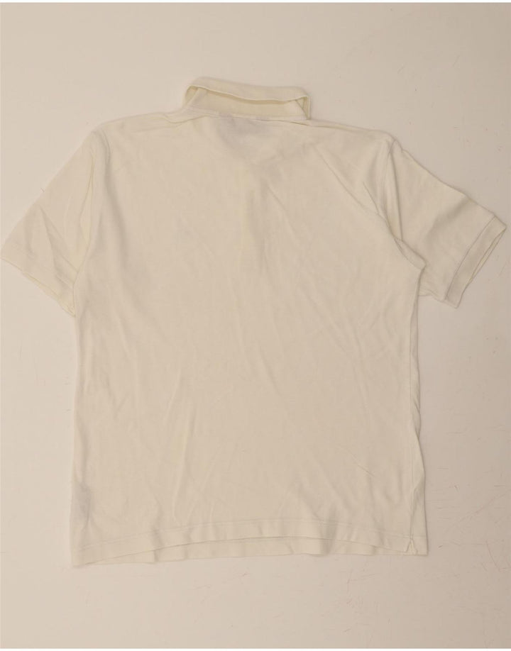 KAPPA Mens Polo Shirt Medium Off White Vintage Kappa and Second-Hand Kappa from Messina Hembry 
