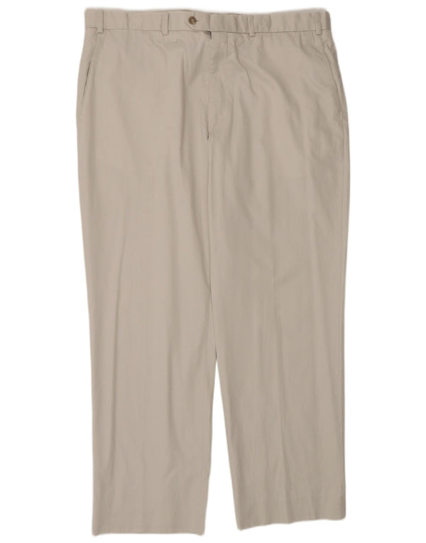 Marks & Spencer Mens Straight Suit Trousers W38 L29 Grey Cotton