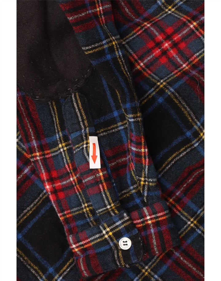Club Room Mens Flannel Shirt Large Multicoloured Check Wool