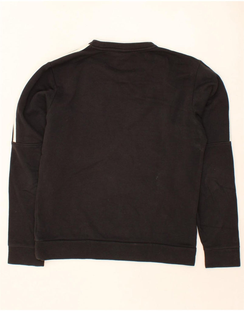 ADIDAS Mens Loose Fit Sweatshirt Jumper XS Black Cotton Vintage Adidas and Second-Hand Adidas from Messina Hembry 