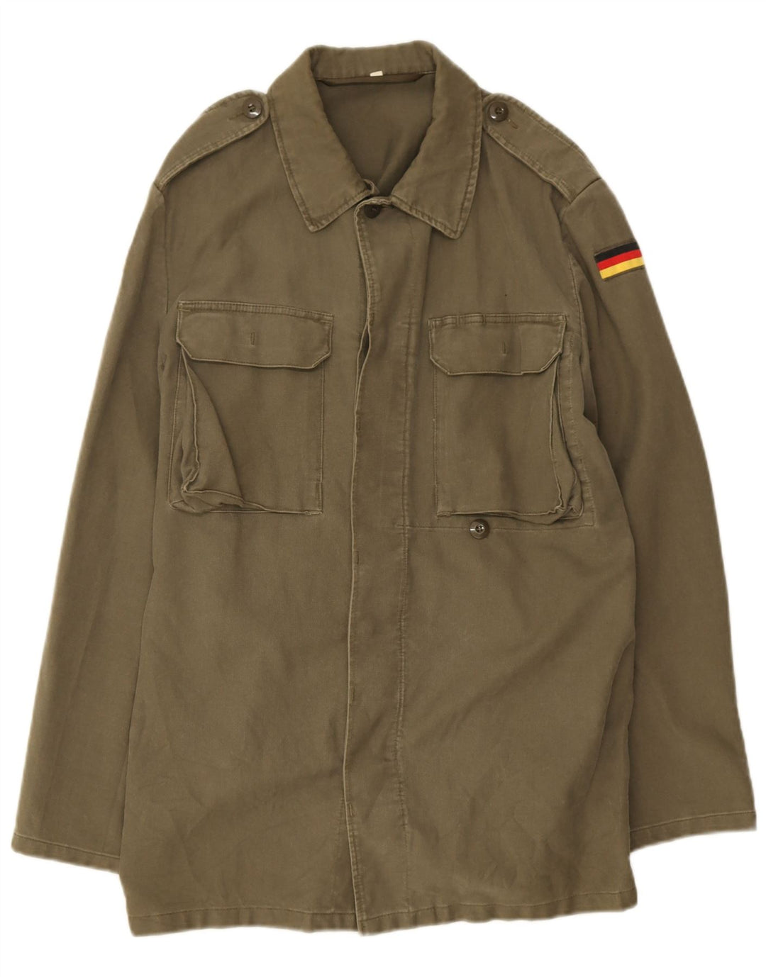 Vintage Mens Military Jacket UK 38 Medium Khaki