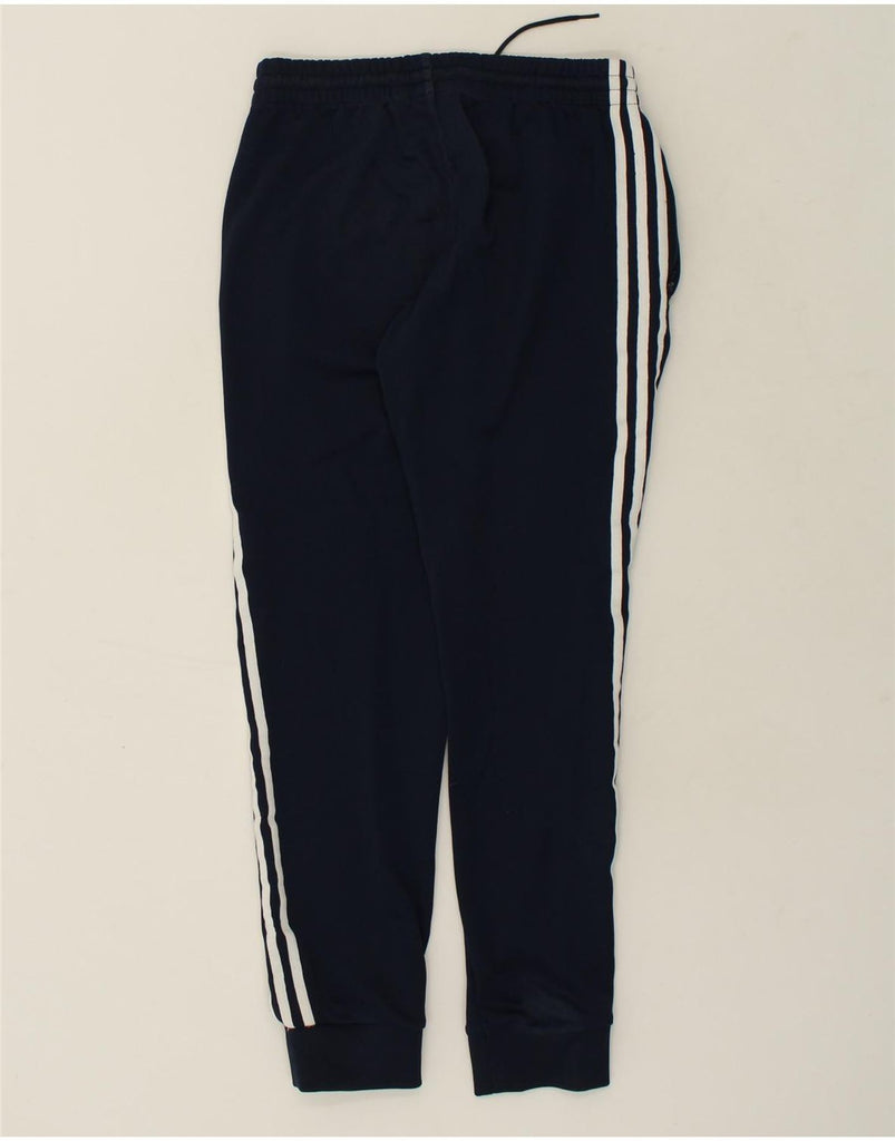 ADIDAS Mens Tracksuit Trousers Joggers Medium Navy Blue Cotton | Vintage Adidas | Thrift | Second-Hand Adidas | Used Clothing | Messina Hembry 