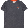 Superdry Mens T-Shirt Top Small Navy Blue Flecked Cotton