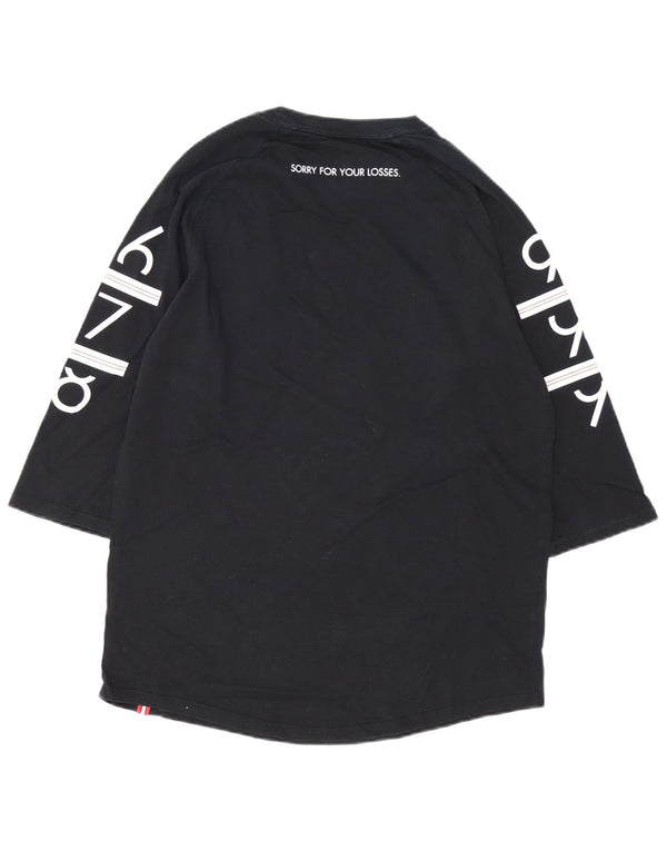 Jordan Mens Graphic Top 3/4 Sleeve Medium Black Cotton