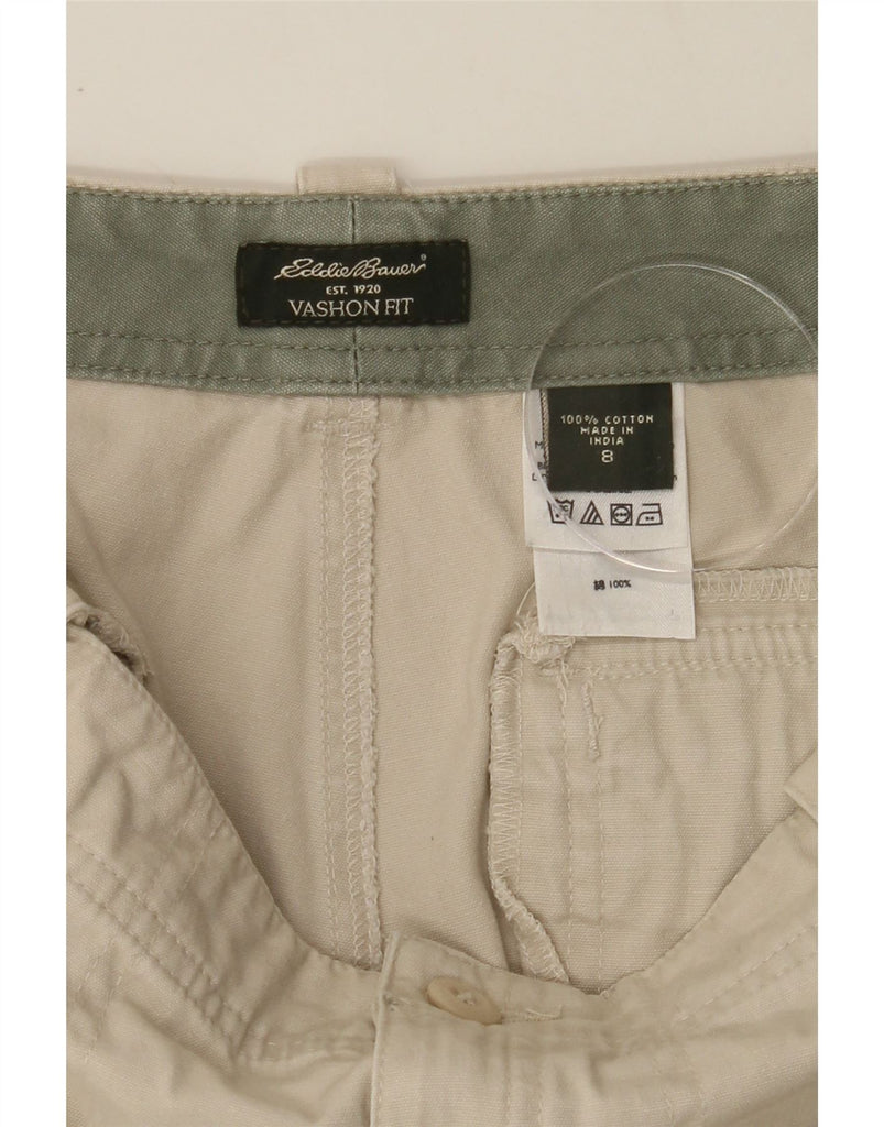 EDDIE BAUER Womens Vashon Fit Cropped Trousers US 8 Medium W30 L24 Beige Vintage Eddie Bauer and Second-Hand Eddie Bauer from Messina Hembry 
