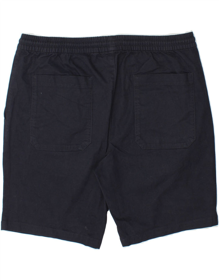 MARKS & SPENCER Mens Casual Shorts W38 XL Navy Blue Cotton Vintage Marks & Spencer and Second-Hand Marks & Spencer from Messina Hembry 