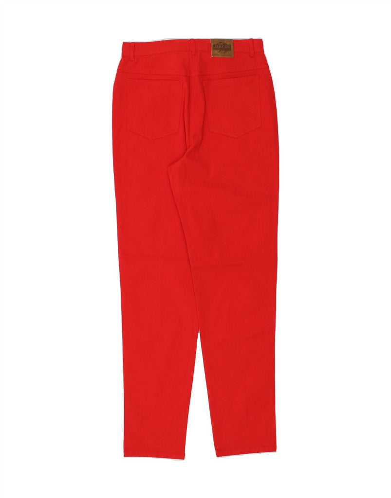 VINTAGE Womens Slim Jeans UK 12 Medium W28 L31 Red Cotton | Vintage Vintage | Thrift | Second-Hand Vintage | Used Clothing | Messina Hembry 
