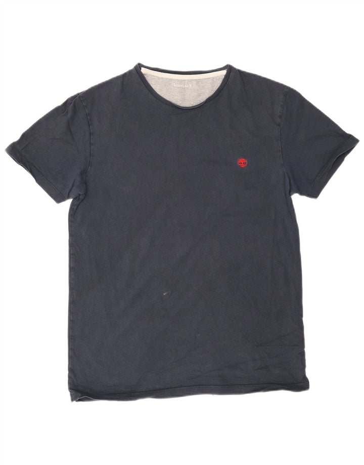 Timberland Mens Slim Fit T-Shirt Top Medium Navy Blue Cotton
