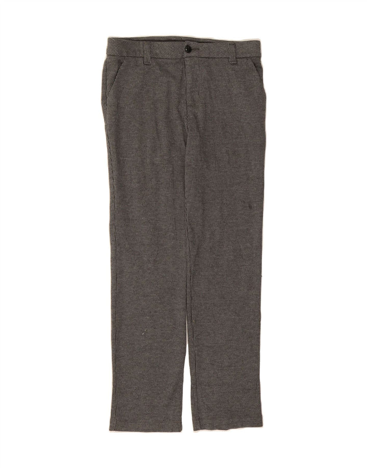 LEE Womens Straight Chino Trousers US 10 Large W30 L30 Grey Houndstooth Vintage Lee and Second-Hand Lee from Messina Hembry 