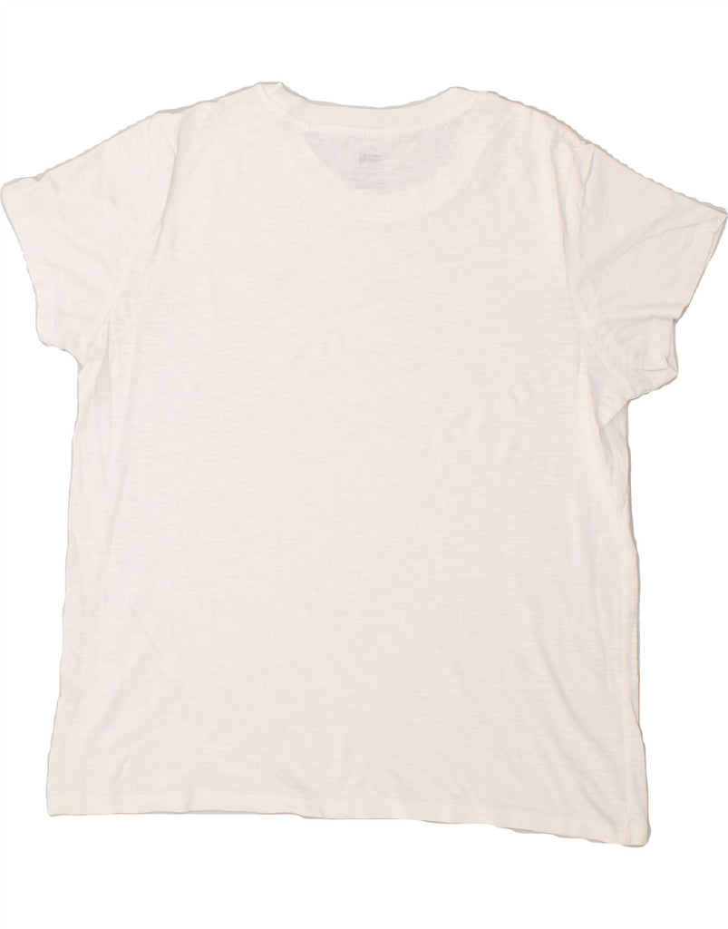 LEVI'S Womens T-Shirt Top UK 16 Large White | Vintage Levi's | Thrift | Second-Hand Levi's | Used Clothing | Messina Hembry 