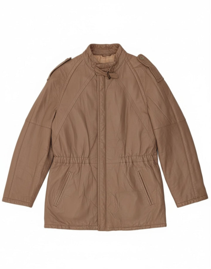 Vintage Mens Military Jacket UK 38 Medium Brown