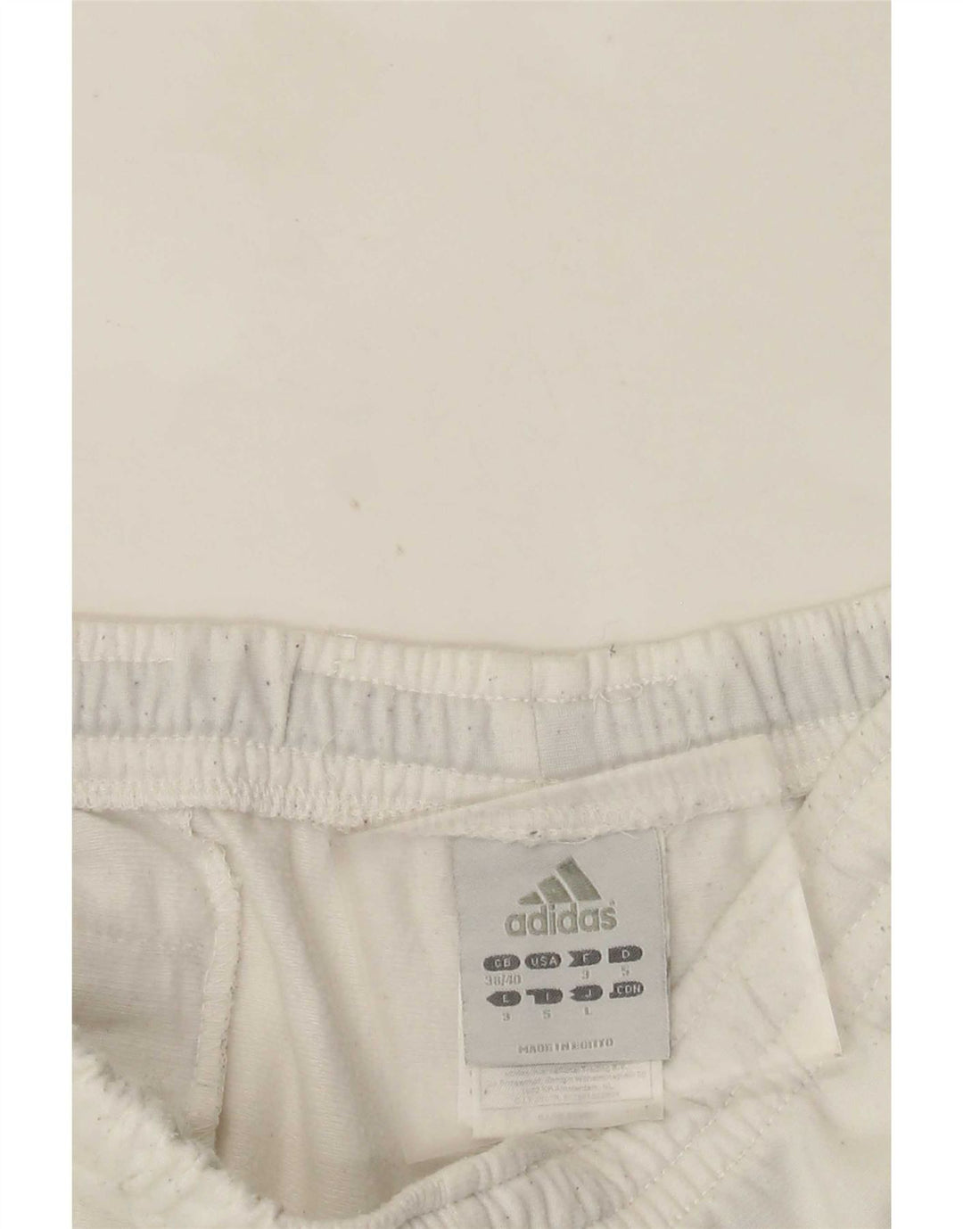 Adidas Mens Tracksuit Trousers UK 38/40 Medium  White Polyester