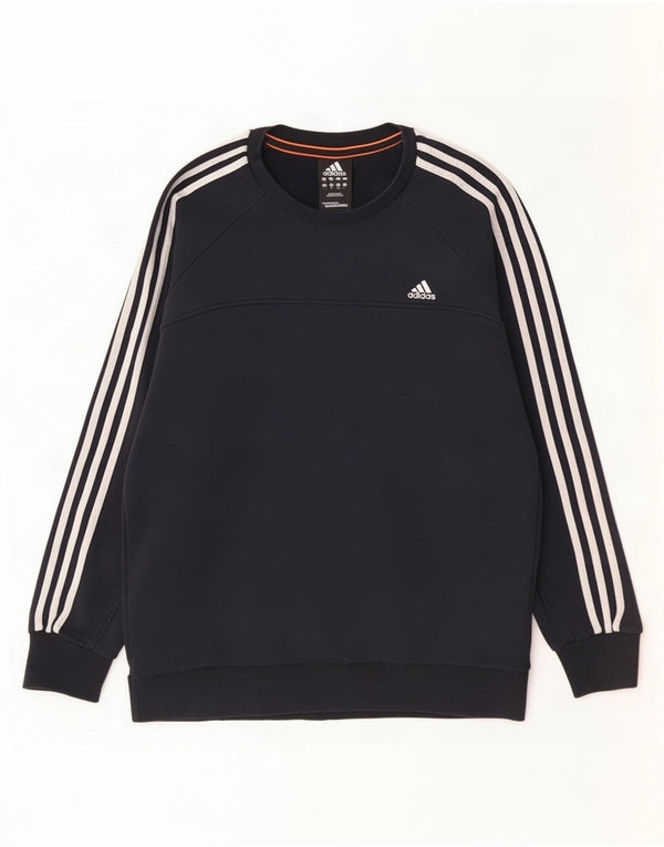 Adidas Mens Sweatshirt Jumper Large Black Cotton