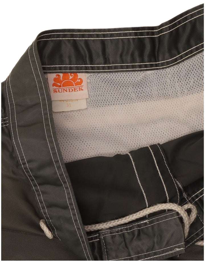 SUNDEK Mens Swimming Shorts Medium  Grey Nylon