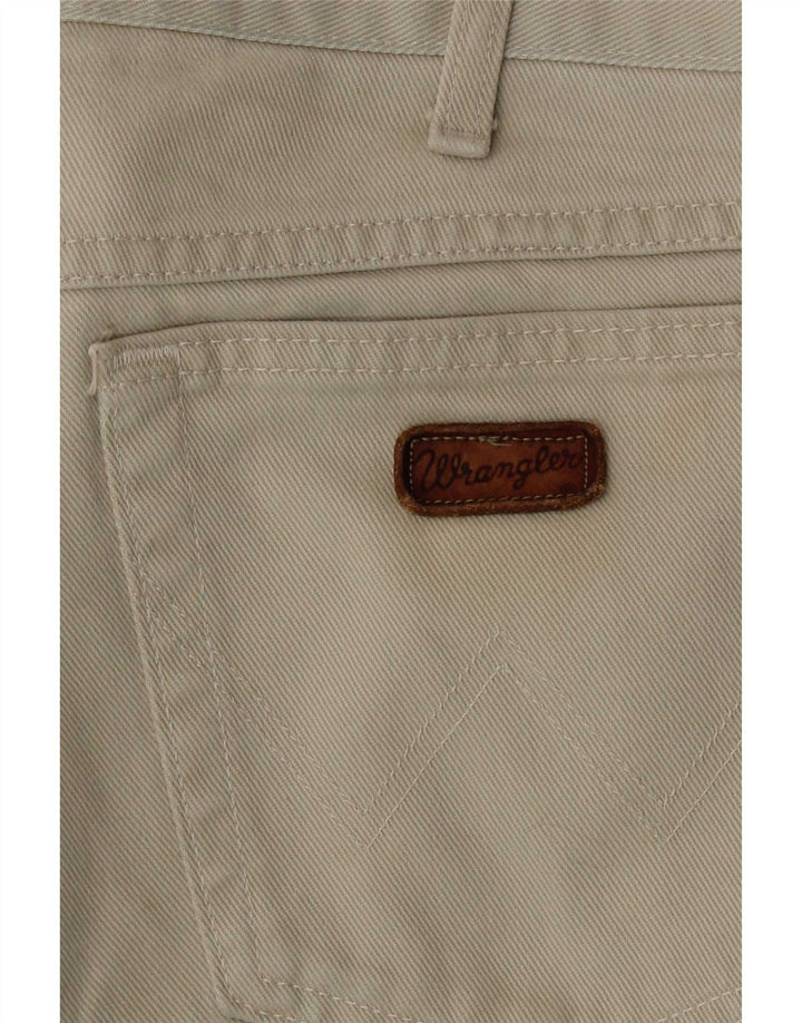 Wrangler Mens Regular Straight Jeans W34 L31 Green Cotton