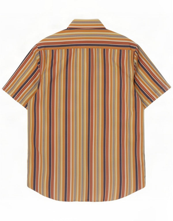 Carlo Pignatelli Mens Short Sleeve Shirt Size 42 16 1/2 Large Multicoloured