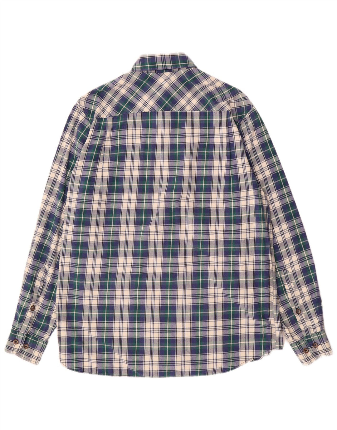 Bailo Mens Shirt Size 39 Medium Blue Check Cotton