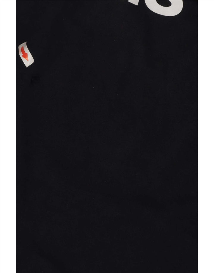 Adidas Mens Graphic T-Shirt Top Medium Navy Blue Cotton