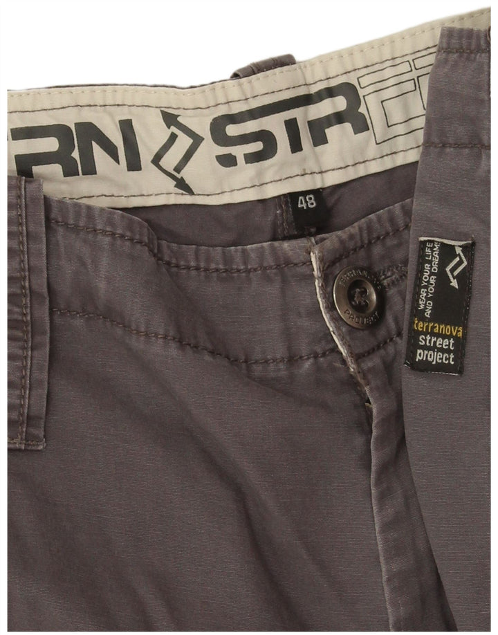 Terranova Mens Casual Shorts IT 48 Medium W34 Grey Cotton