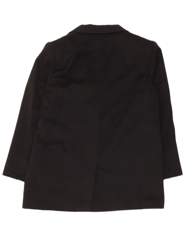 Marina Rinaldi Womens 2 Button Blazer Jacket Size 21 Medium Black Wool
