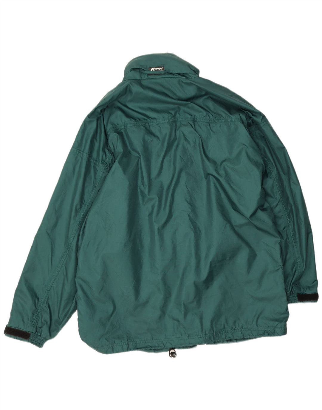 K-Way Mens Loose Fit Rain Jacket UK 40 Large Green Polyamide