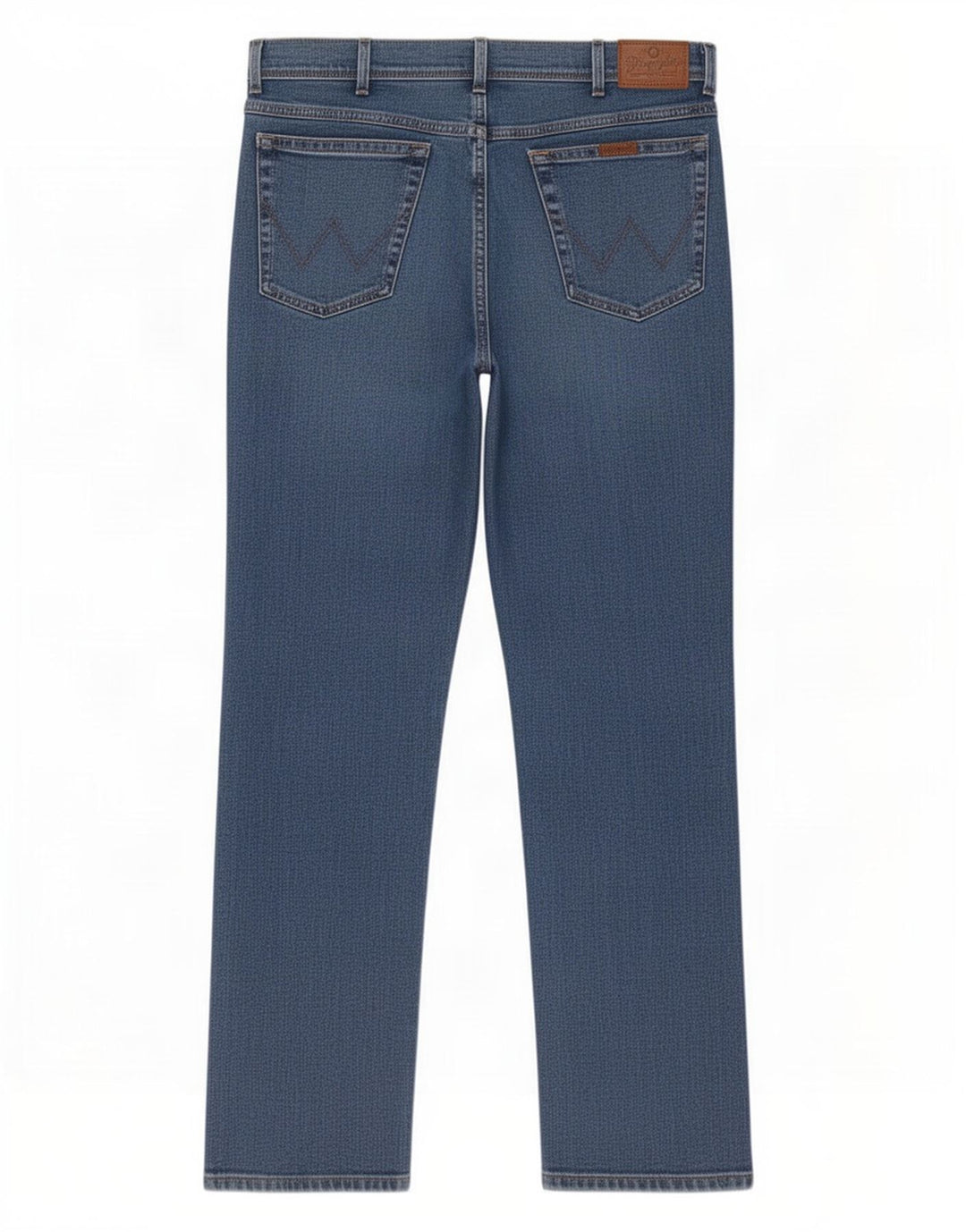 Wrangler Mens Regular Fit Straight Jeans W38 L34 Blue Cotton