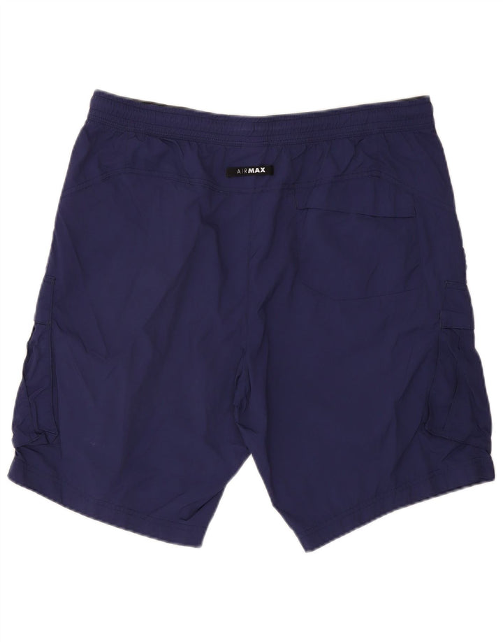 Nike Mens Cargo Shorts XL W38 Navy Blue Nylon