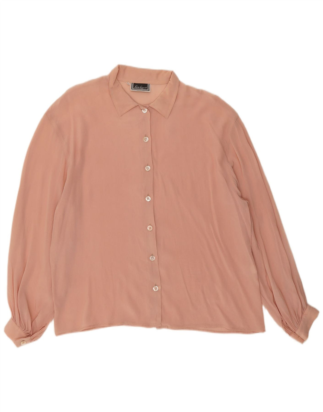 Luisa Spagnoli Womens Shirt Blouse IT 46 Large Pink Acetate