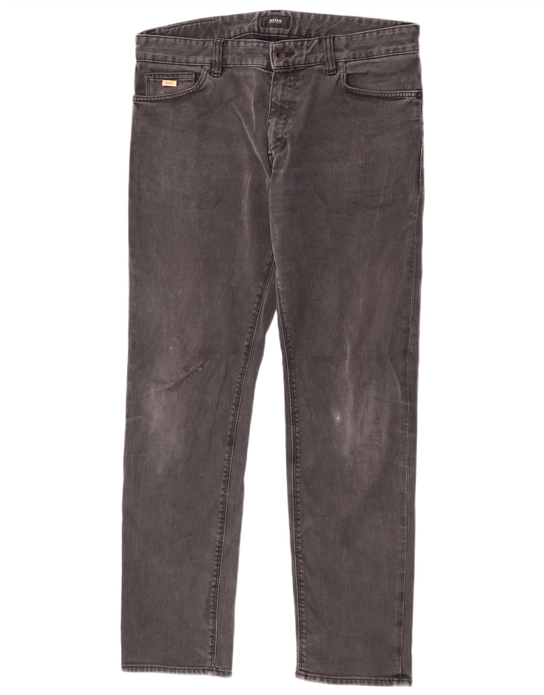 Hugo Boss Mens Maine Regular Fit Straight Jeans W34 L30 Grey