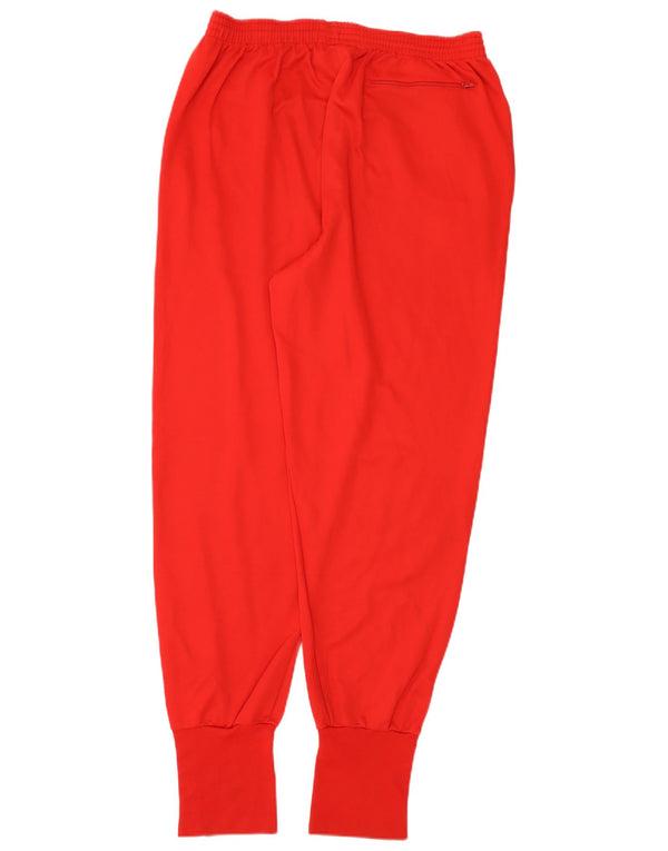 LOTTO Womens Graphic Tracksuit Trousers Joggers UK 16 Large Red Polyester