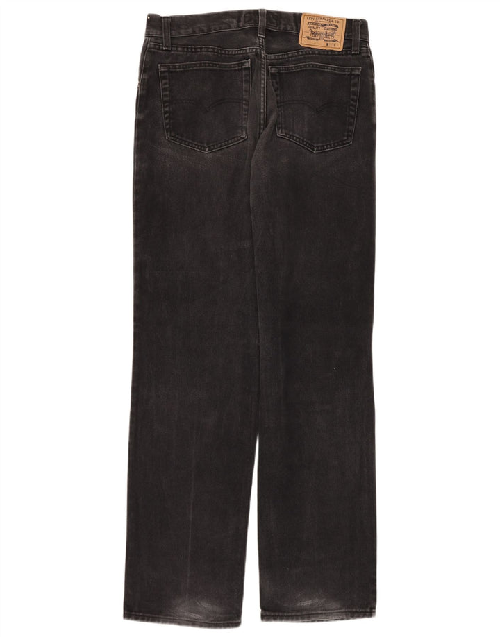 Levi's Mens Straight Jeans W33 L34 Black Cotton