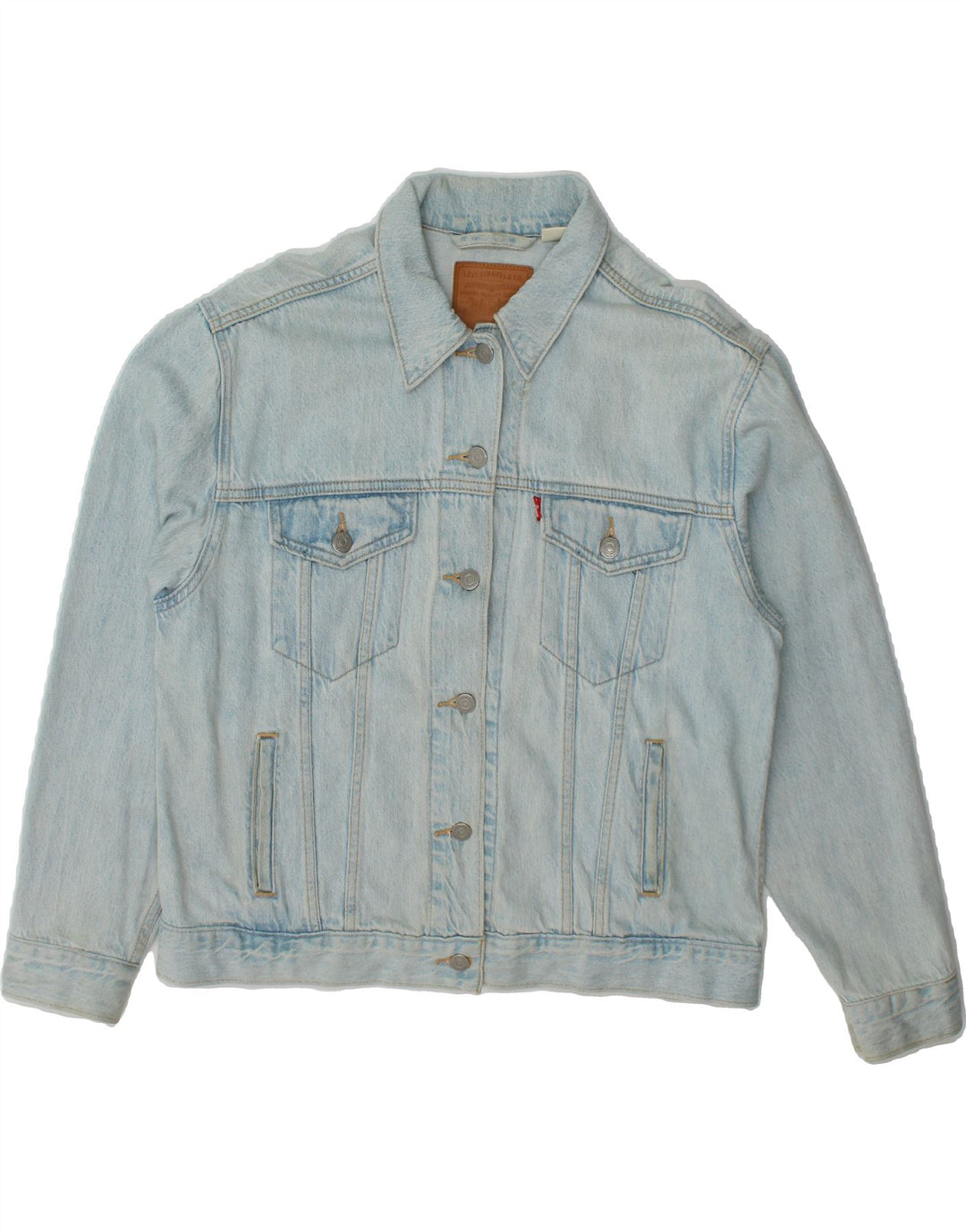 LEVI'S Womens Denim Jacket UK 16 Large Blue Cotton Vintage Levi's and Second-Hand Levi's from Messina Hembry 