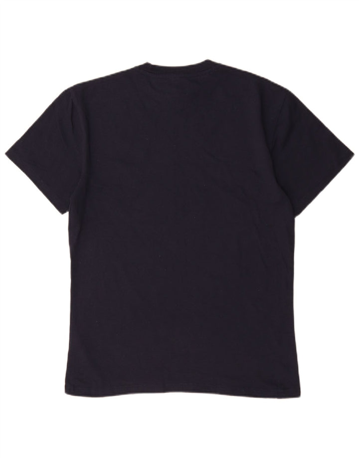 Tommy Hilfiger Mens Graphic T-Shirt Top Medium Navy Blue Cotton