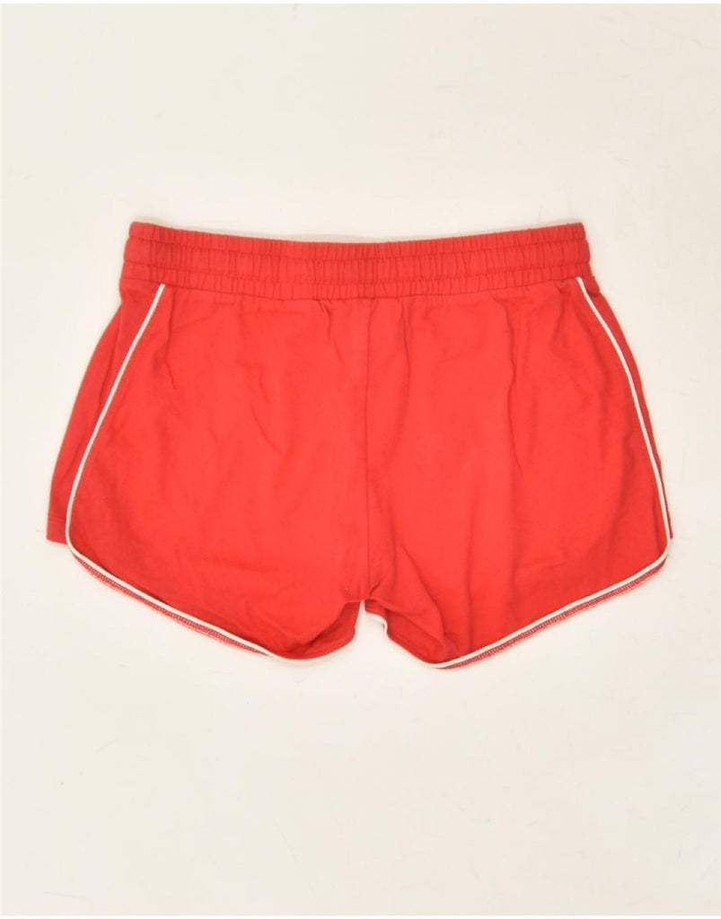 CHAMPION Womens Sport Shorts UK 12 Medium Red Cotton | Vintage Champion | Thrift | Second-Hand Champion | Used Clothing | Messina Hembry 