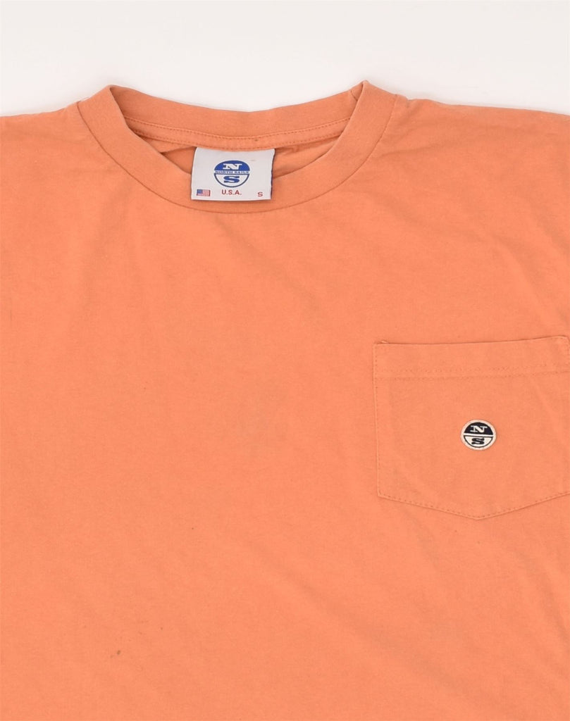 NORTH SAILS Mens T-Shirt Top Small Orange Cotton | Vintage North Sails | Thrift | Second-Hand North Sails | Used Clothing | Messina Hembry 