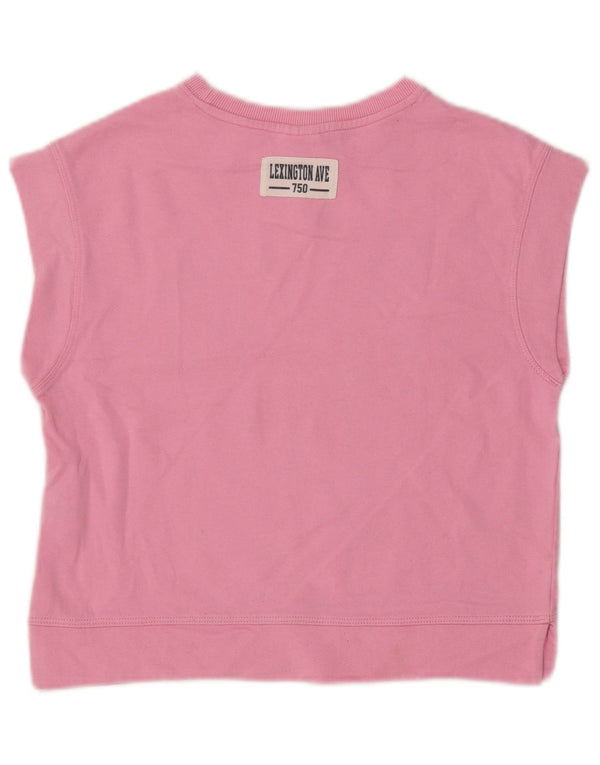 ZARA Girls New York City Sleeveless Graphic T-Shirt Top 9-10 Years Pink