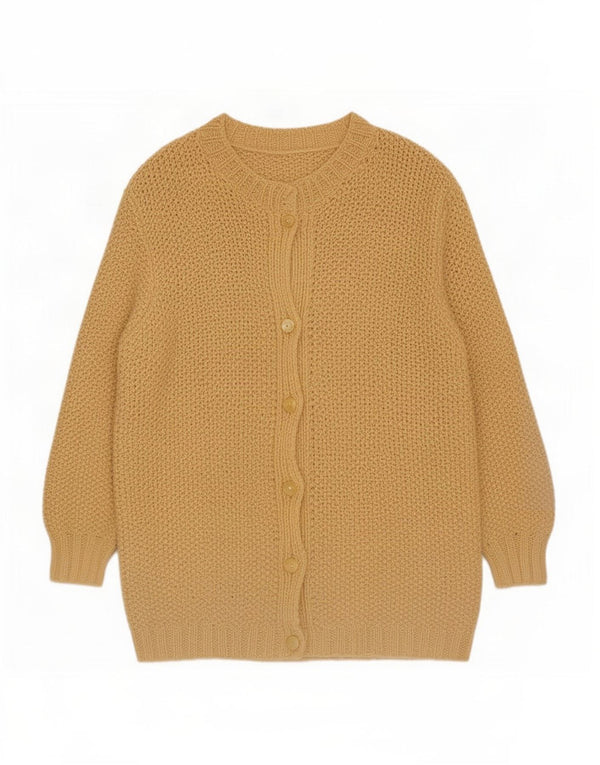 Vintage Womens Cardigan Sweater UK 18 XL Beige